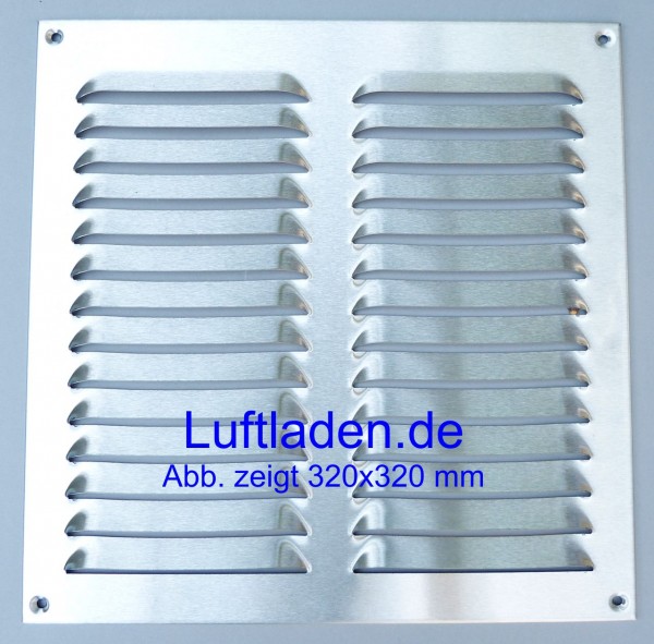 Wetterschutzgitter / Lüftungsgitter 230*240mm Edelstahl