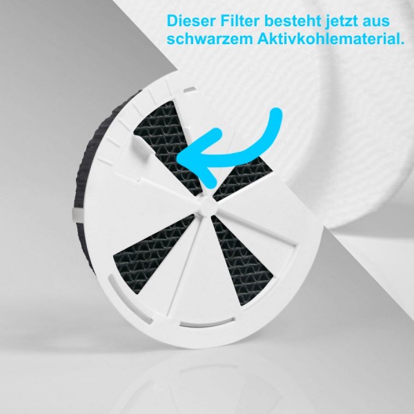 Volumeneinsatz mit Filter für Quadratische Lüftungsventile