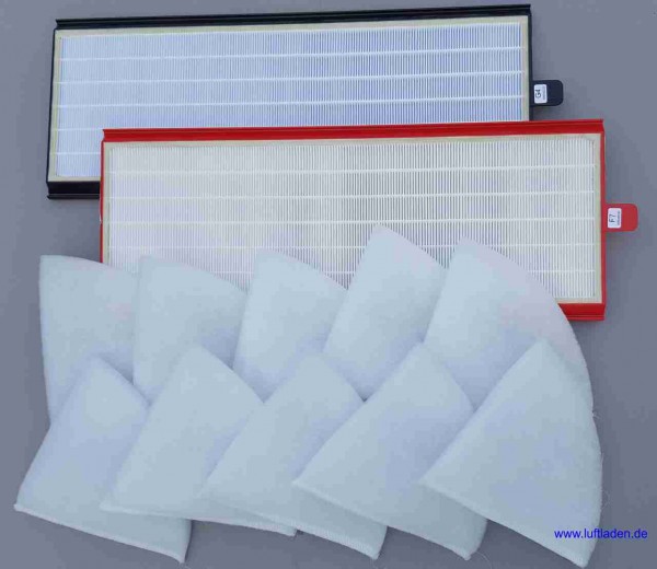 Komplettpaket Zehnder Filterset F7+G4 ComfoAir 350/550 + Zehnder Filterset f Abluftventile DN125