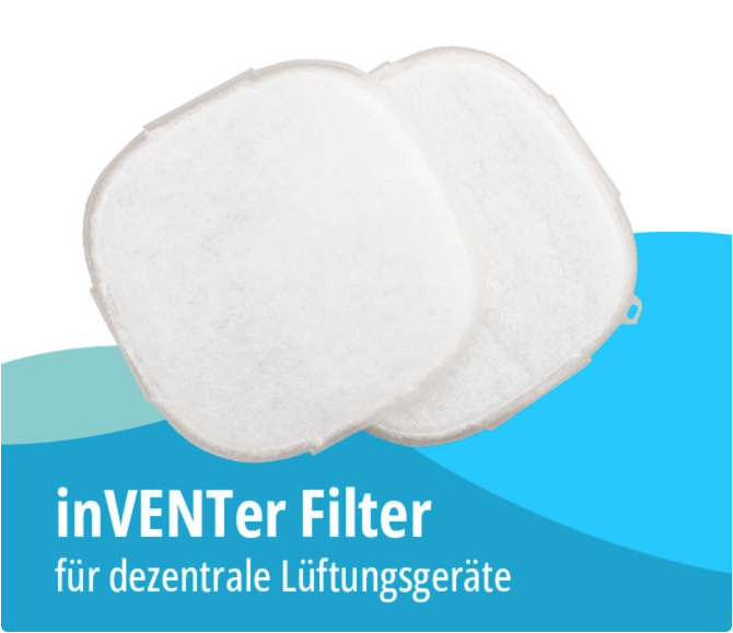inVenter Filter für dezentrale Lüftungsgeräte