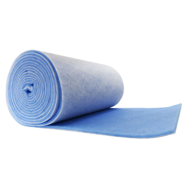 Filtermatte G4 Vlies ISO Coarse 50%, d=20mm, blau-weiß, 1m²