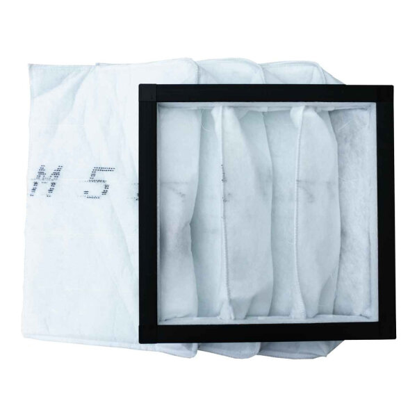 Taschenfilter M5, 287x287x300mm, 3 Taschen, Kunststoffrahmen 25mm