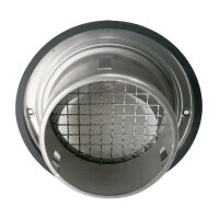 Lufthaube mit Masche DEC D579L DN125 Edelstahl