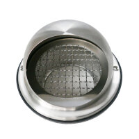 Lufthaube mit Masche DEC D579L DN125 Edelstahl