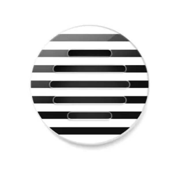 Designgitter Fränkische starline TWIST CIRCLE Glas Black & White