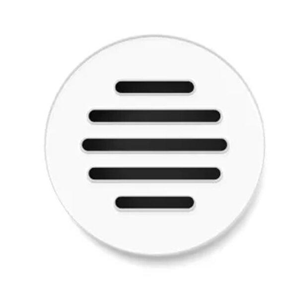 Designgitter Fränkische starline TWIST CIRCLE Glas Satin White Pure