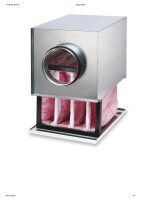 Luftfilter-Box Helios LFBR DN100 F7 mit Einschub für Taschenfilter.