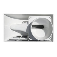 Kombinations-Wetterschutzgitter Vallox  DN160 Kunststoff grau