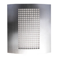 Design-Vorsatzfilter ZLT VentiClean DN100 Edelstahl Wandeinbau Vliesfilter G3