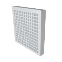 Anbaufilter offen ZLT VentiClean Bautiefe 50mm weiß Alu-Filter