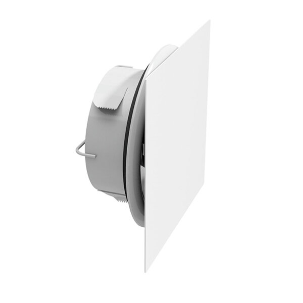 Zu-/Abluftventil Lindab AIRY DN125 quadratisch Edelstahl