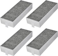 Filterset für Bosch HEZ9VRCR0, 4er-Set Aktivkohle